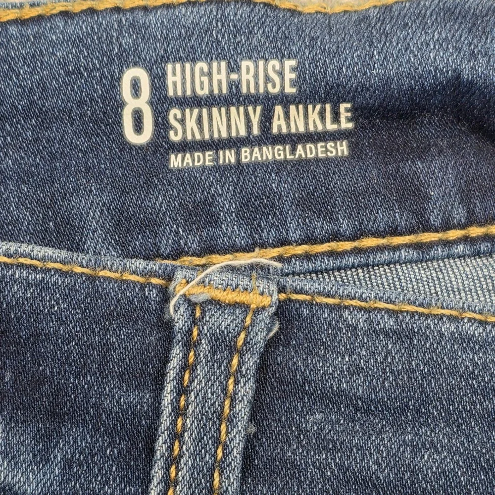 ana A New‎ Approach Womens High Rise Skinny Ankle Jeans Dark Wash Size 8